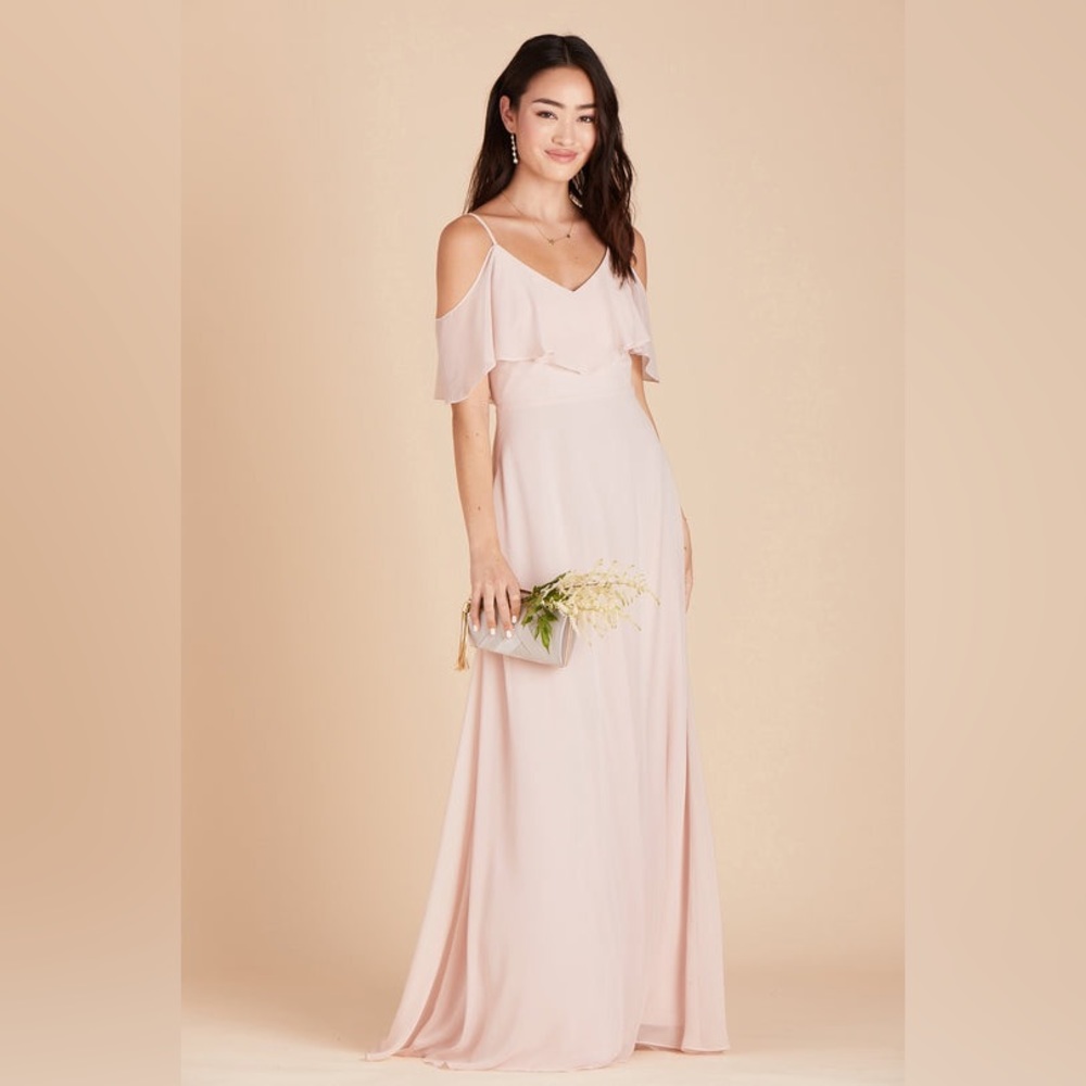Birdy Grey Jane Convertible Dress chiffon pale blush bridesmaid dress